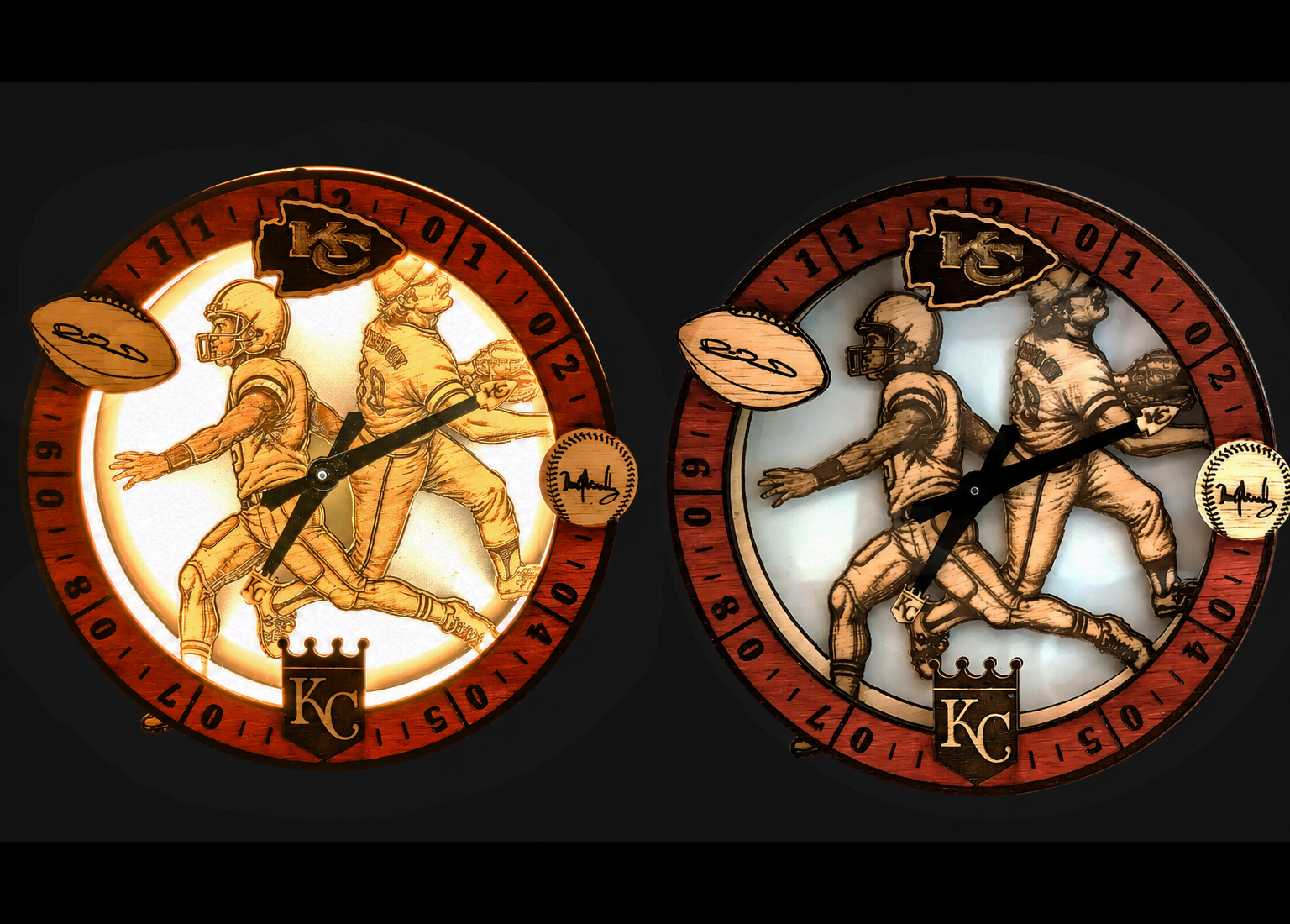 Backlit Royals Clock